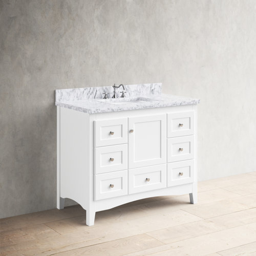 Birch Lane™ Fresno 42'' Single Bathroom Vanity with Top & Reviews Wayfair